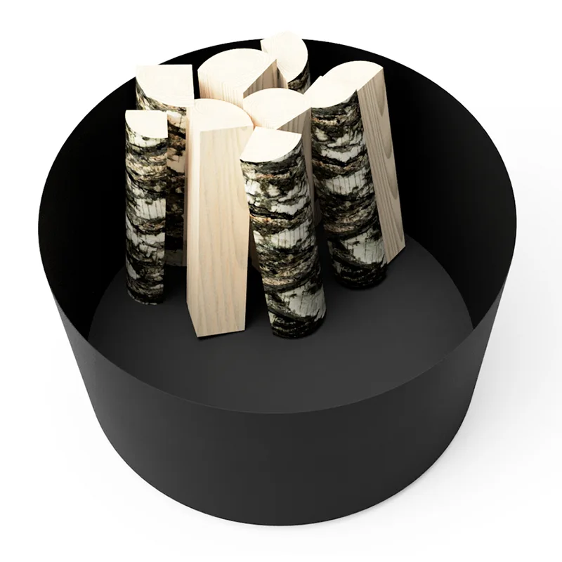 گالوانیزه فلزی گرد در فضای باز