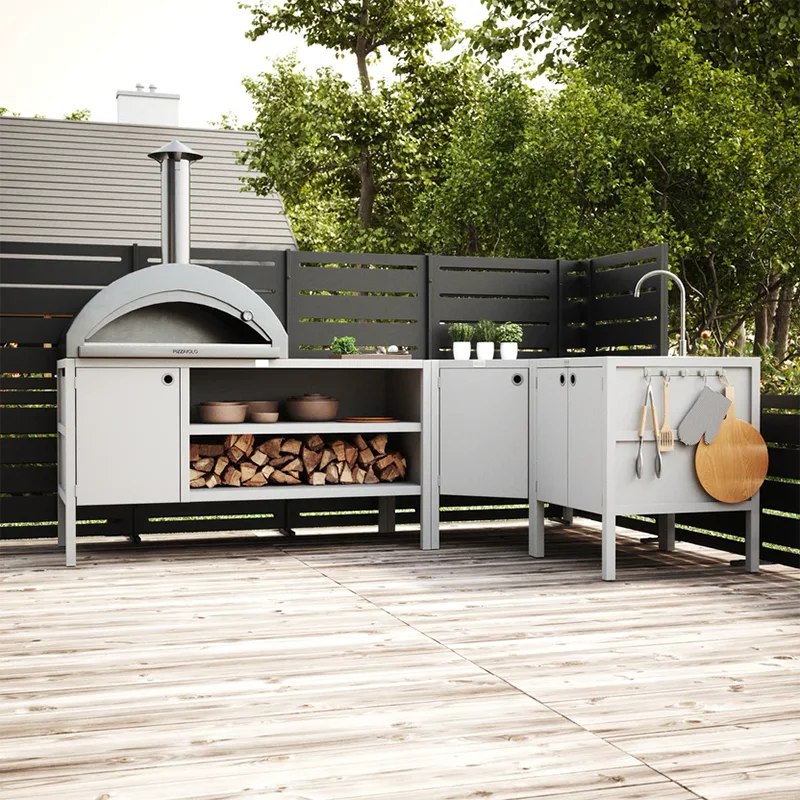 Outdoor Free-Standing Corner Cabinet