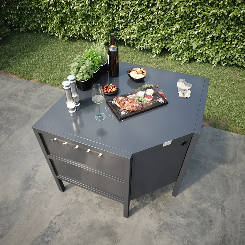 Outdoor Free-Standing Corner Cabinet