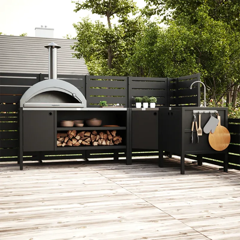 Outdoor Free-Standing Corner Cabinet