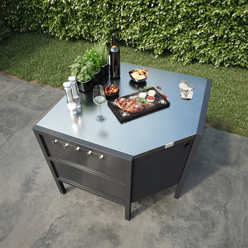 Outdoor Free-Standing Corner Cabinet