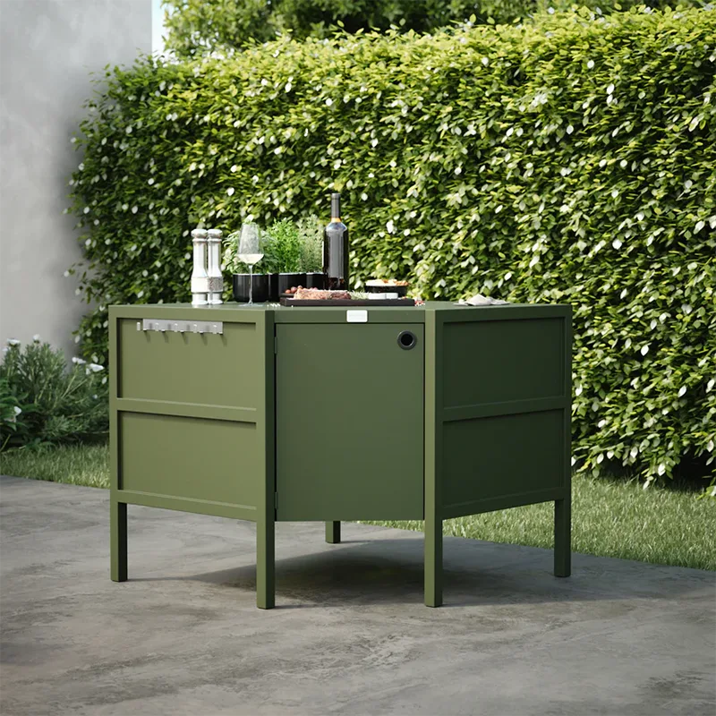 Outdoor Free-Standing Corner Cabinet