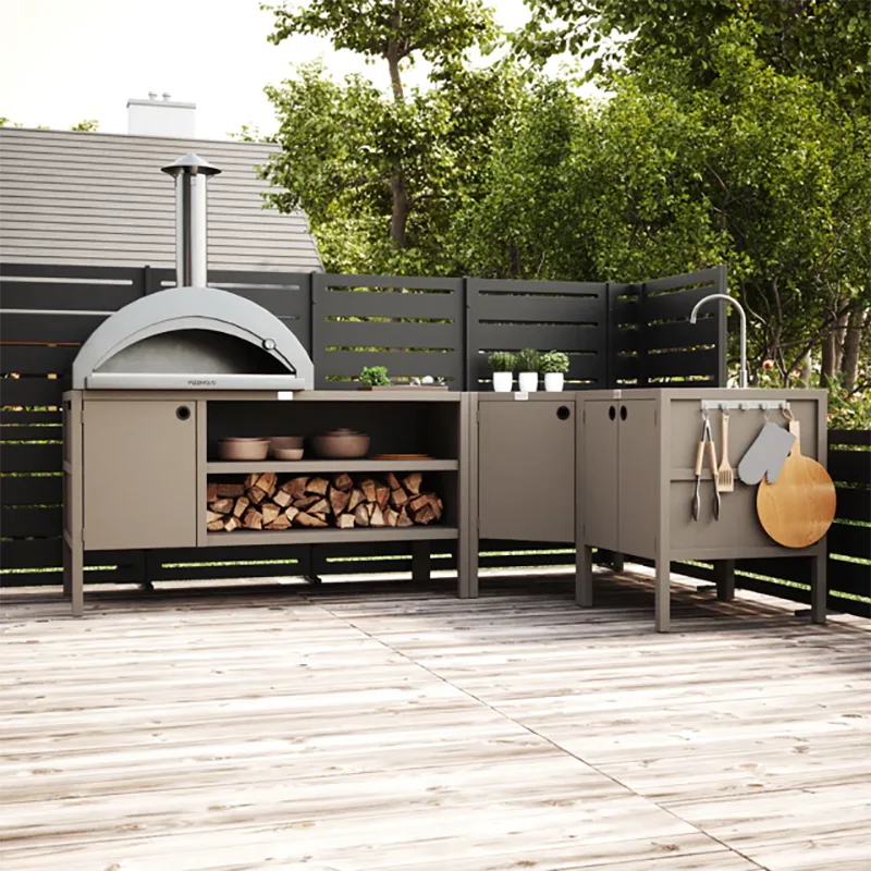 Outdoor Free-Standing Corner Cabinet