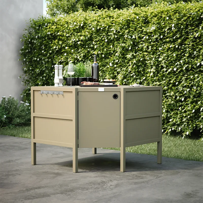 Outdoor Free-Standing Corner Cabinet