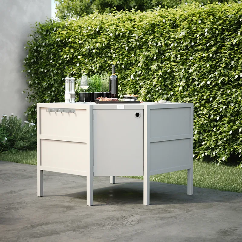 Outdoor Free-Standing Corner Cabinet