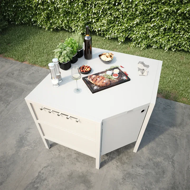 Outdoor Free-Standing Corner Cabinet