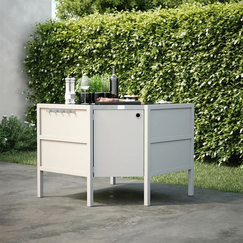 Outdoor Free-Standing Corner Cabinet