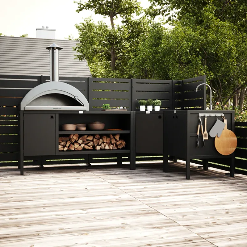 Outdoor Free-Standing Corner Cabinet